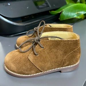 Janie and Jack Brown Suede and Leather Booties - Kids Size 6 NWOT